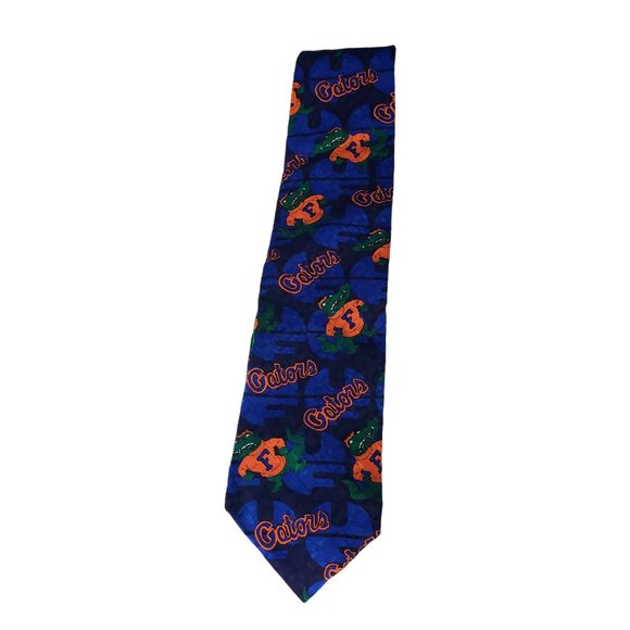Florida Gators Sport Necktie Merge Left 100% Silk - Picture 6 of 7